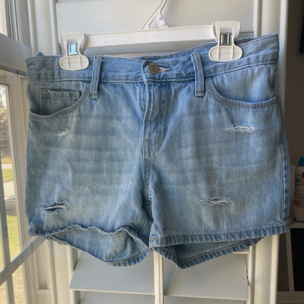 One pair of girls old navy ripped shorts.